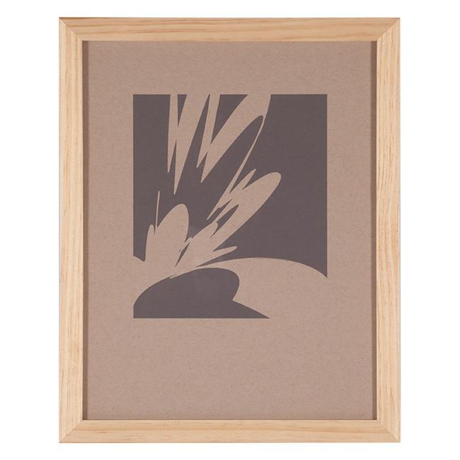 0372 (A+D) Gray Flower C (12.5" x 15.5")