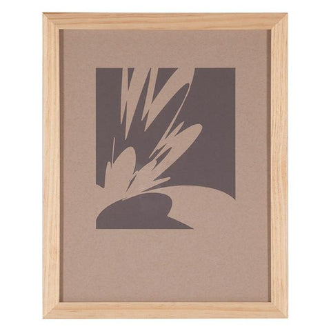 0372 (A+D) Gray Flower C (12.5" x 15.5")