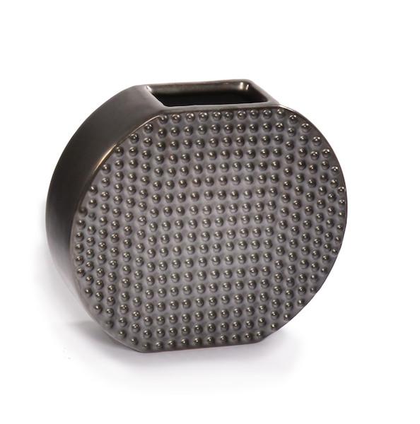 Grey Textured Vase