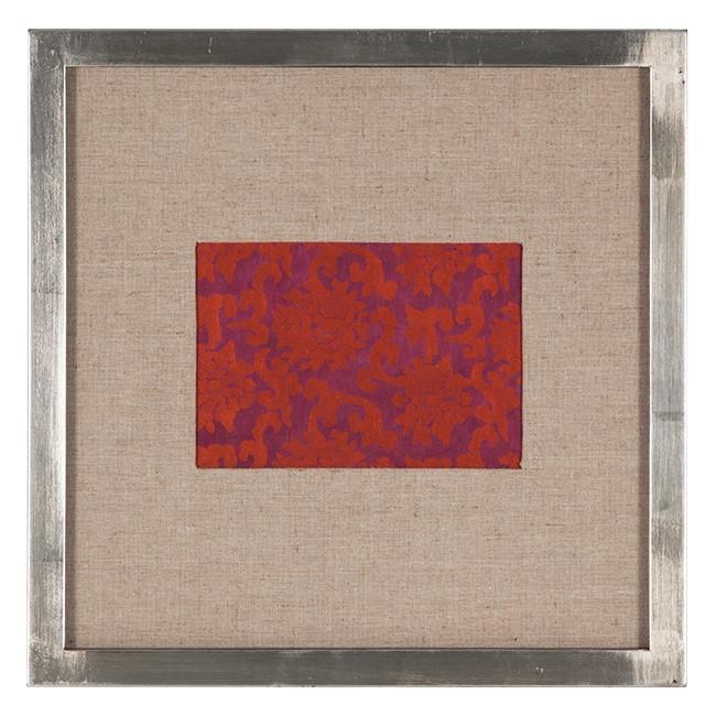 0368 (A+D) Copper Pink Flower Paper (13" x 13")