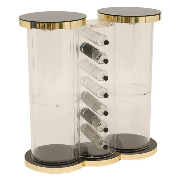 Lucite Two-Column Bar
