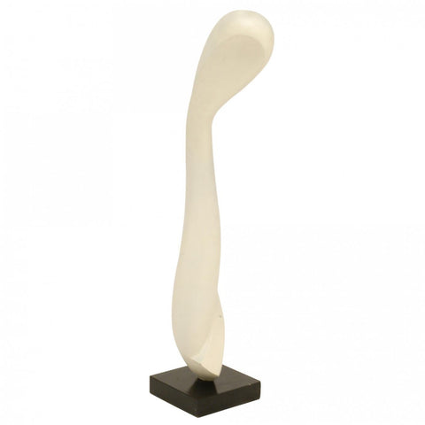 Cream Abstract Standing Floor Sculpture