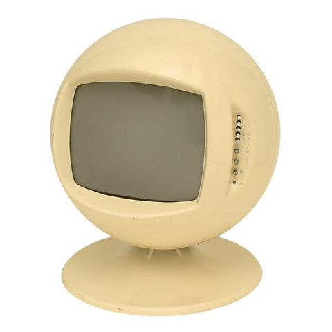 Huge Tan Keracolor Orb Floor Television