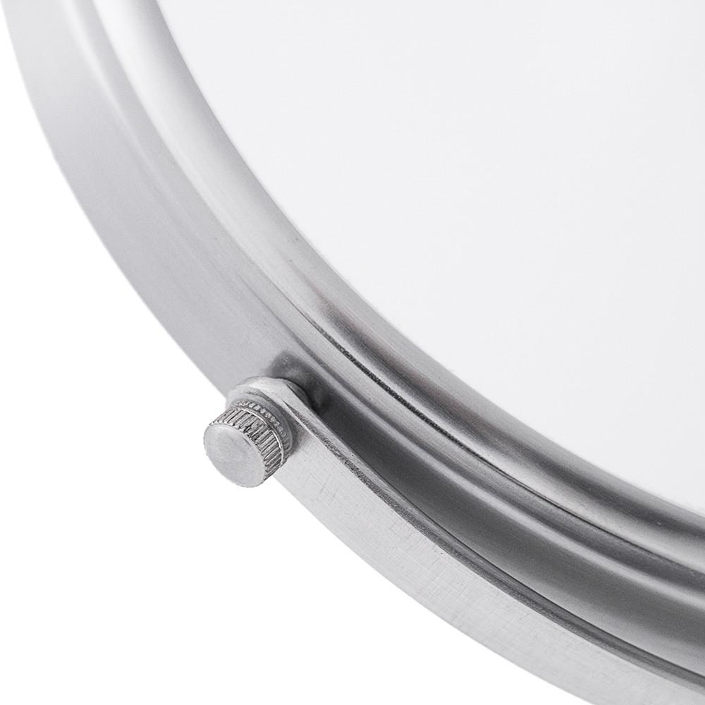 Silver Small Tabletop Makeup Mirror