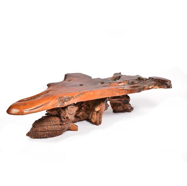 Large Wood Slab Coffee Table