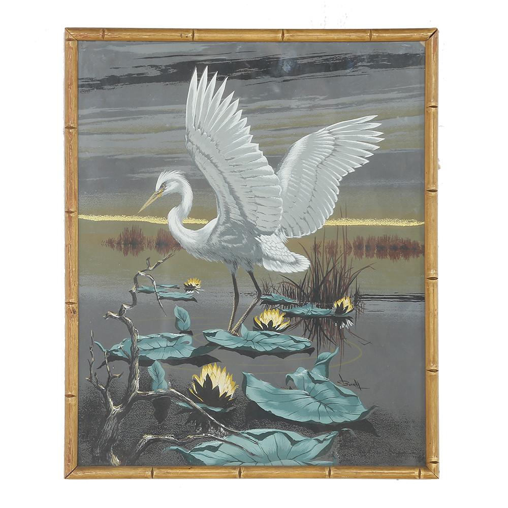 Egret Duo Art - 1 of 2