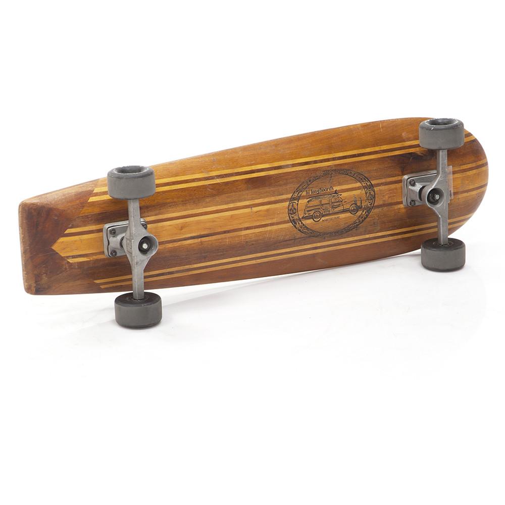 Brown Wood Longboard