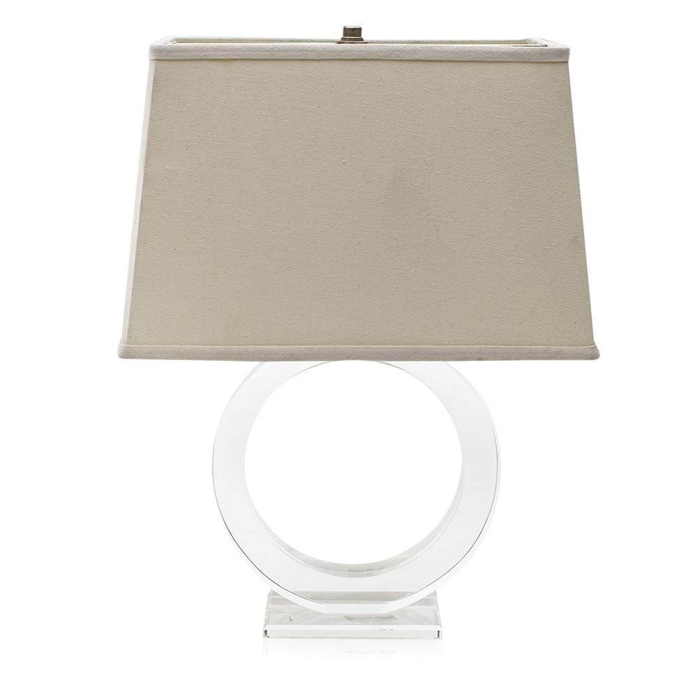 Lucite Ring Lamp