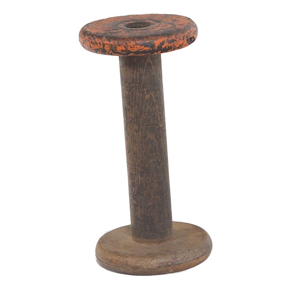 Wood Dark Oversized Thread Spool No. 1 (A+D)