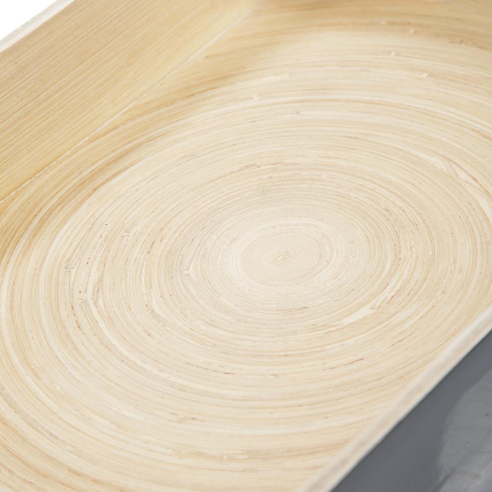 Grey Blue Wood Tray (A+D)
