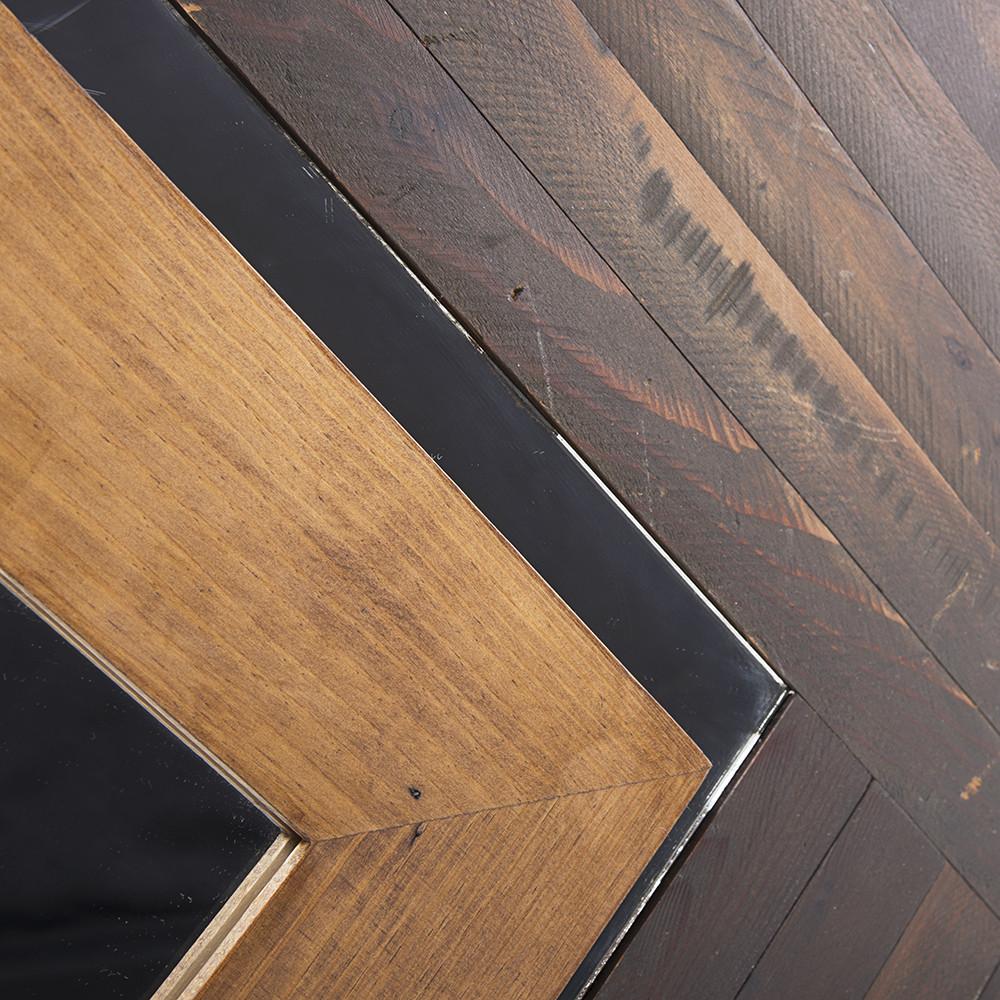 Wood Diamond Mirror Wall Art