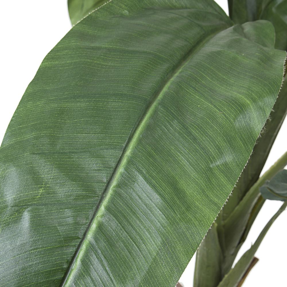 Faux Banana Tree in White Planter