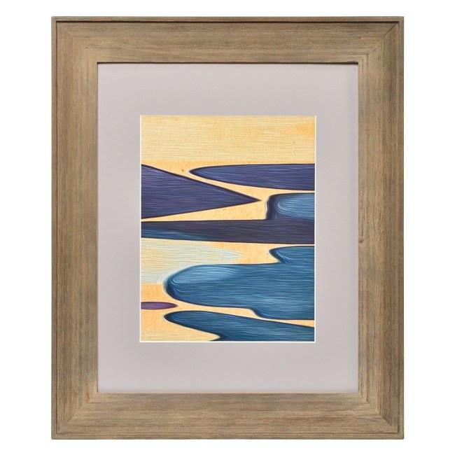 0638 (A+D) Navy Blue Abstract C (21" x 25")