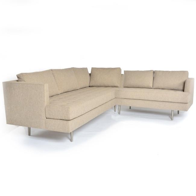 Contemporary Sectional - Natural Tan