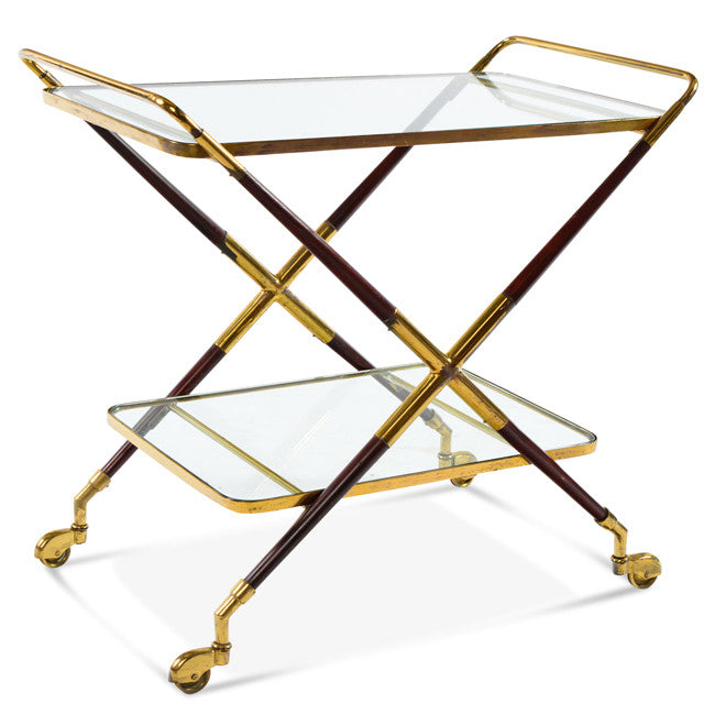 Gold X Serving Cart