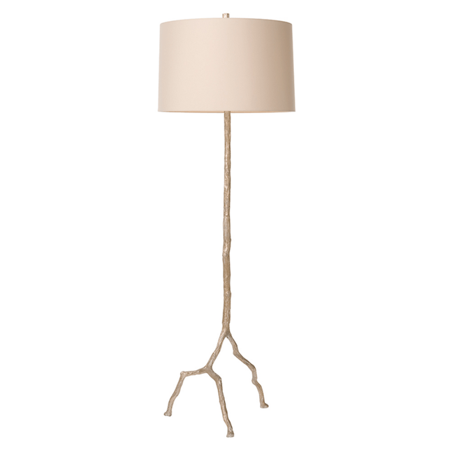 Silver Leaf Forest Park Floor Lamp