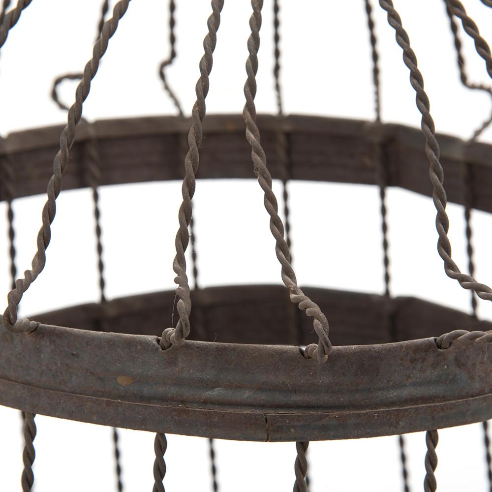 Rustic Birdcage with metal bars