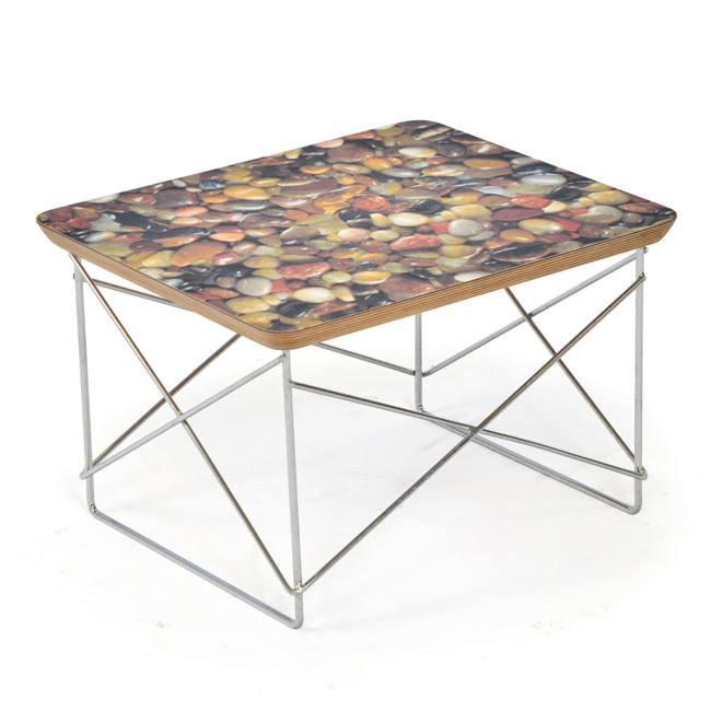 Mini Wire Table - Polished Rocks Print