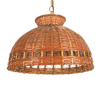 Wicker Dome Hanging Pendant