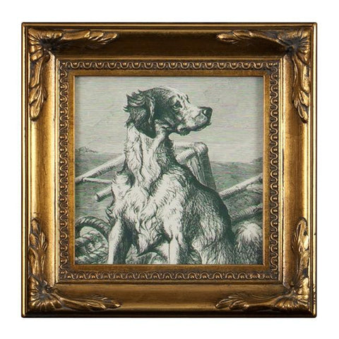 0191 (A+D) Dog Square Decorative Gold