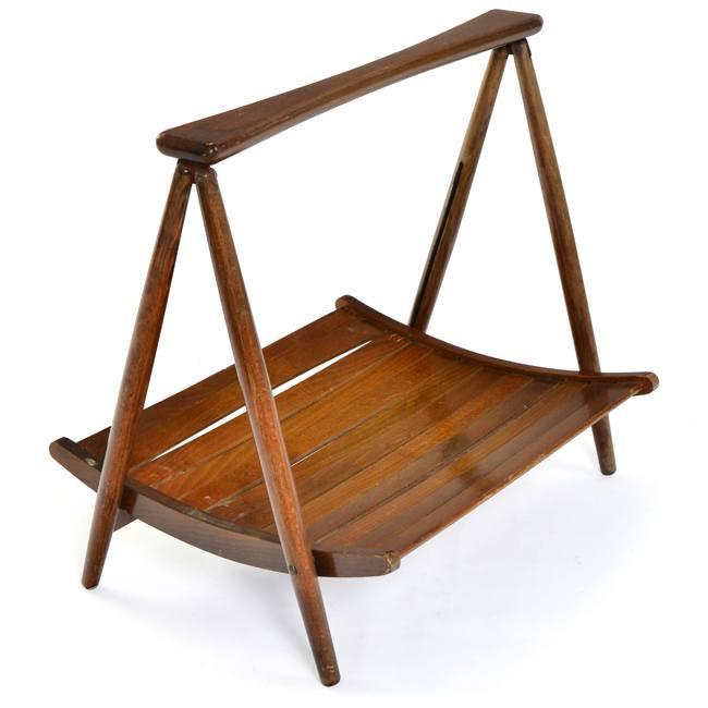 Wood Teepee Magazine Rack