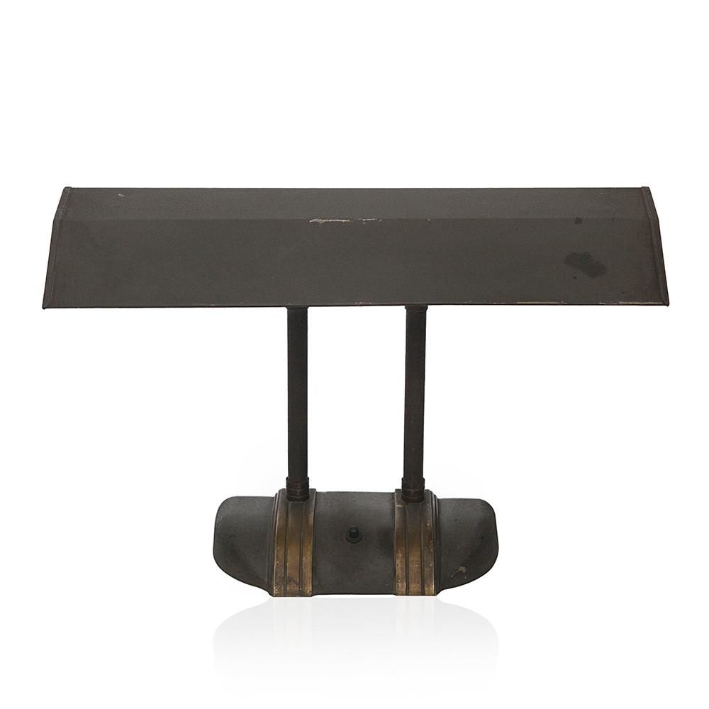 Brown Metal Antique Desk Lamp
