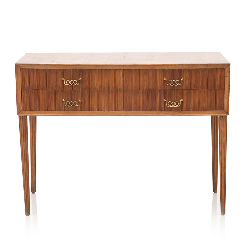 Wood Mid Century Rustic Console Table
