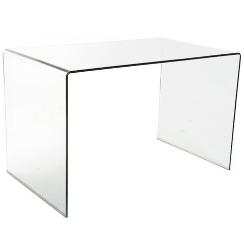 Glass Waterfall Desk