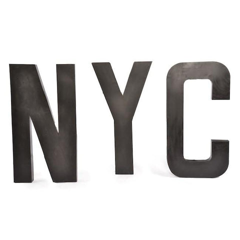 Black Metal NYC Letters (A+D)