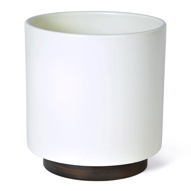 Case Study Ceramic Cylinder with Plinth - Black