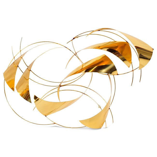 Abstract Brass Wall Hanging