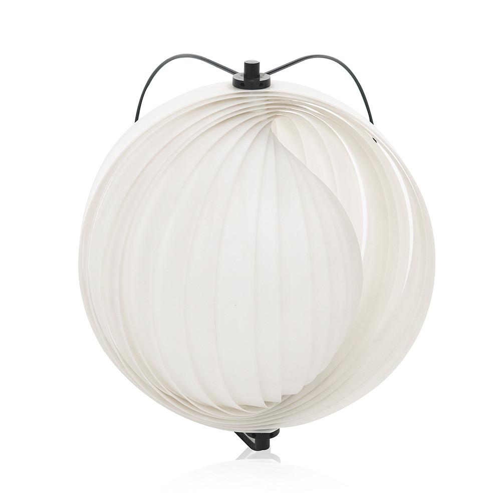 White Slat Sphere Sconce
