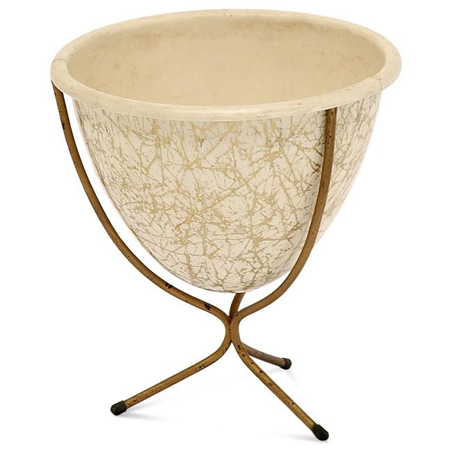 Cream Gold Planter