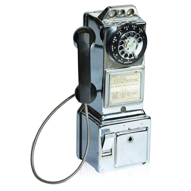 Pay Phone - Chrome Rotary