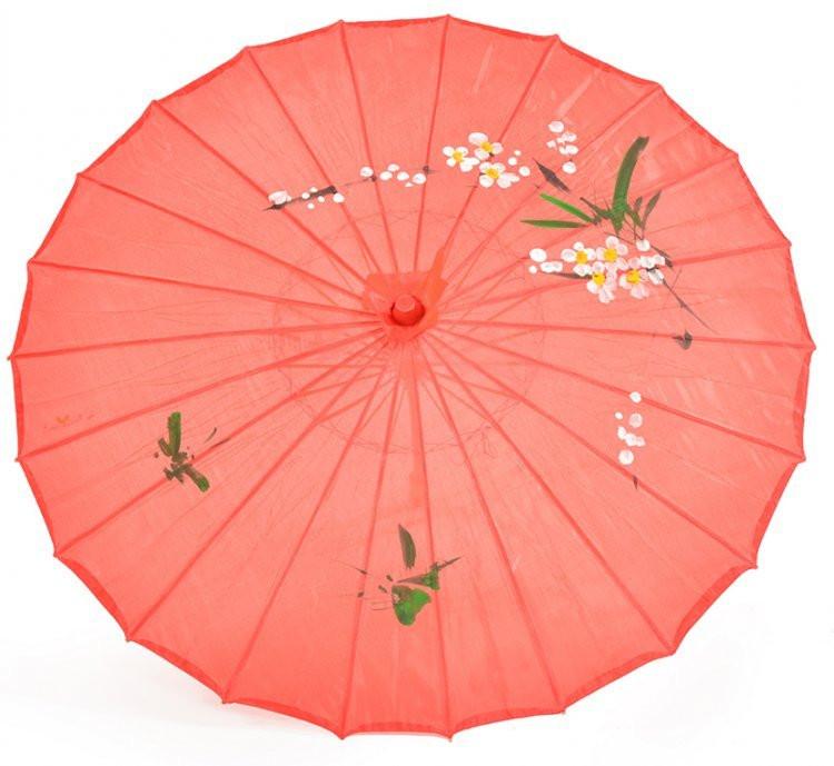 Yellow Umbrella Holder with 5 Parasols (A+D)
