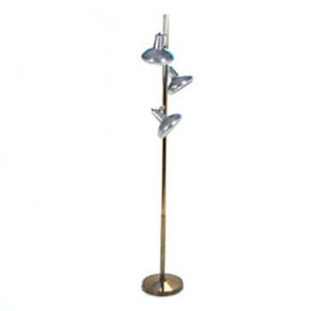 Brass Aluminum Three Shade Floor Lamp