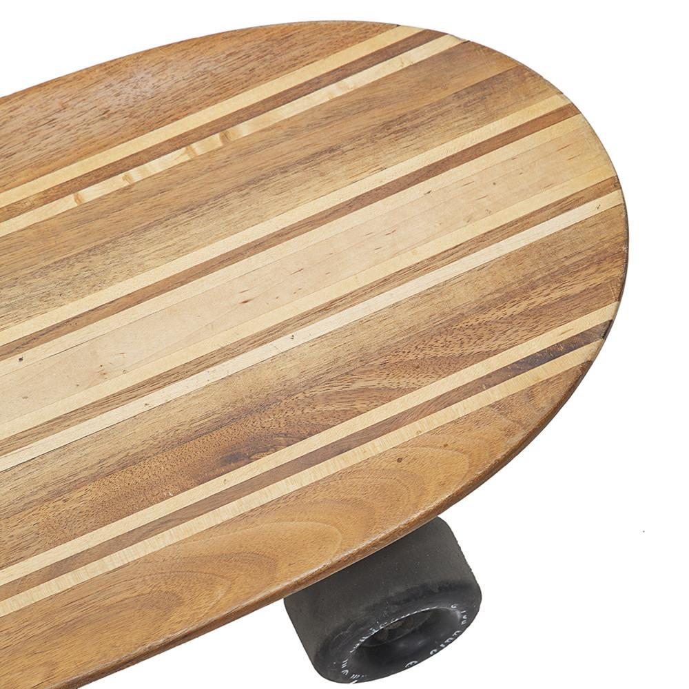 Brown Wood Longboard