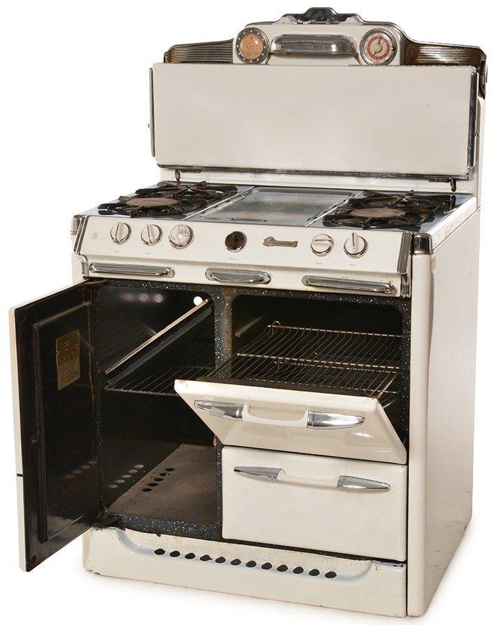 White Vintage Kitchen Stove