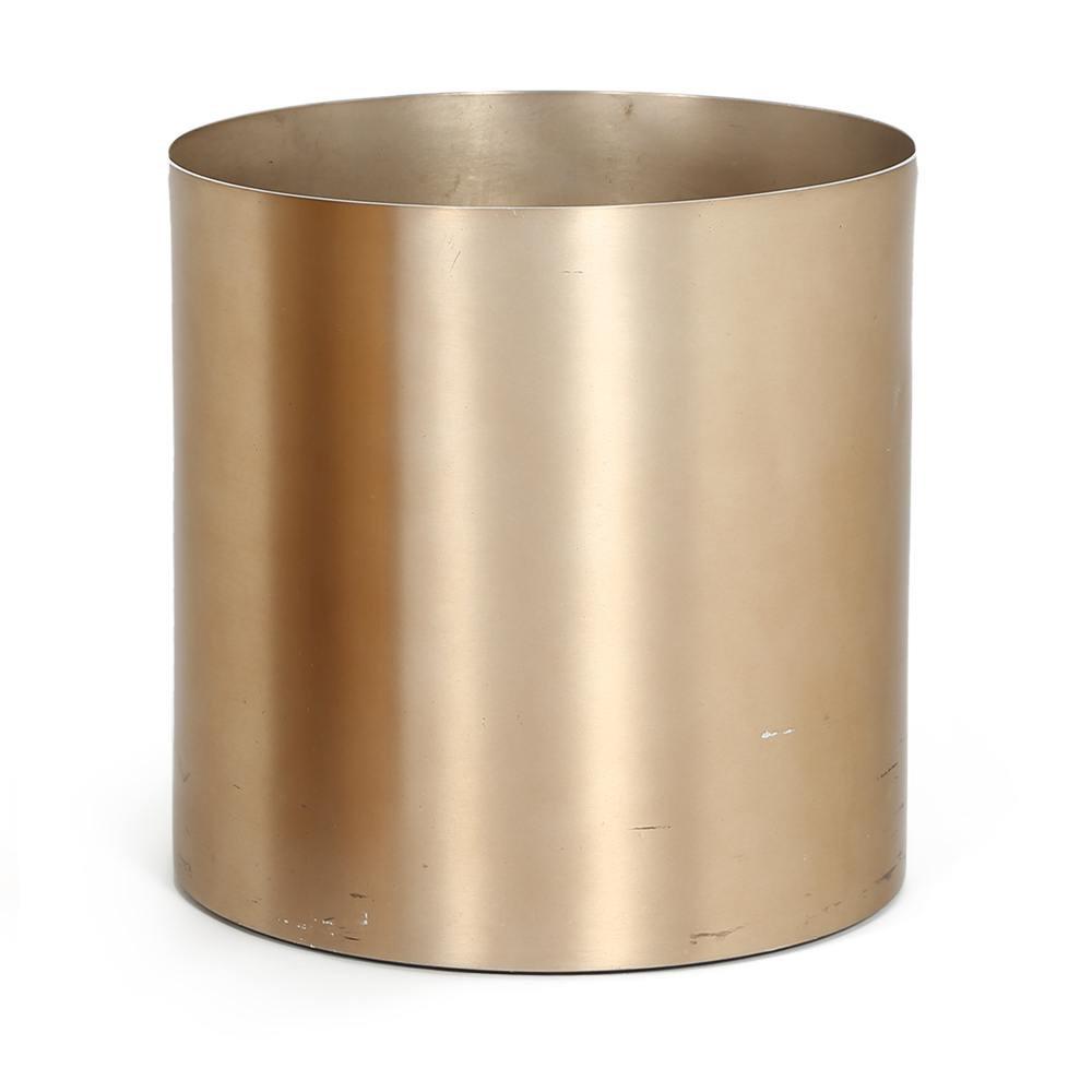 Cylindrical Bronze Planter