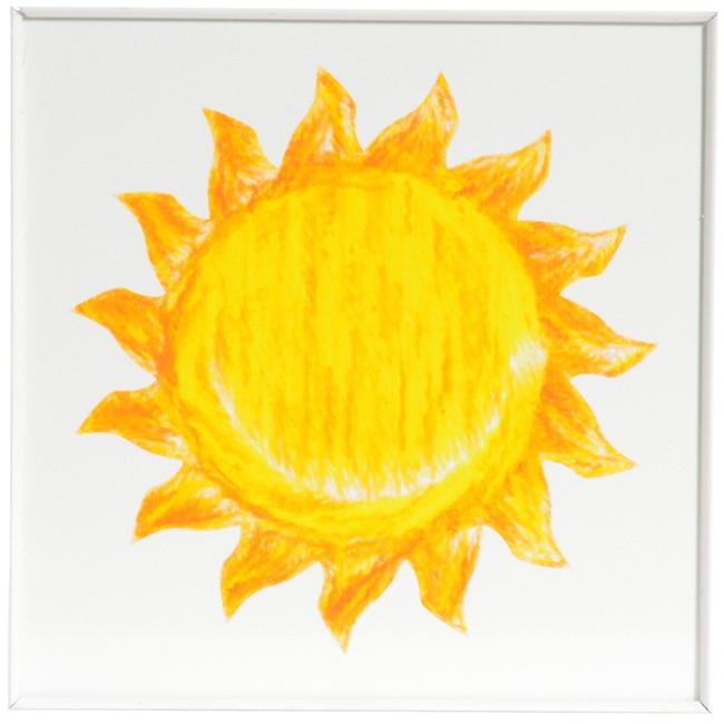 0763 (A+D) Jr Yellow Sun (8" x 8")