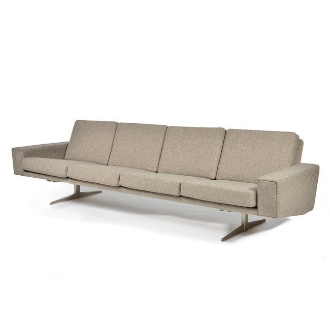 Contemporary Wheat 4 Seater Sofa