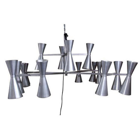 Polished Aluminum Chandelier