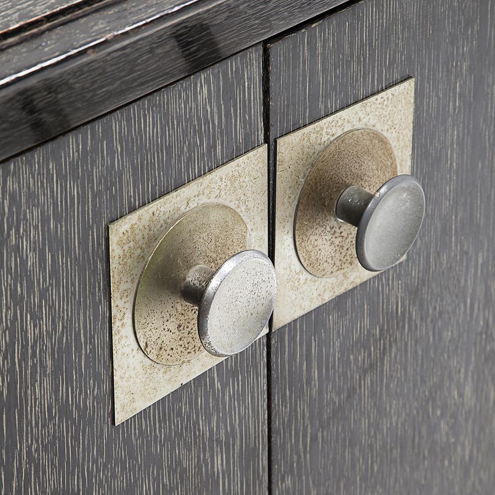 Grey Wood Bedside Table Cabinet