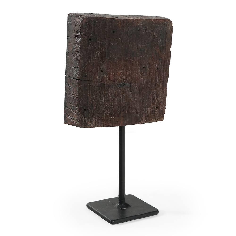 Wood Dark Square Printing Block (A+D)