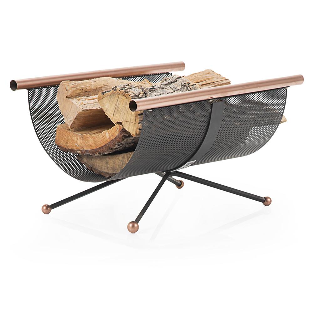 Iron Scoop Firewood Holder