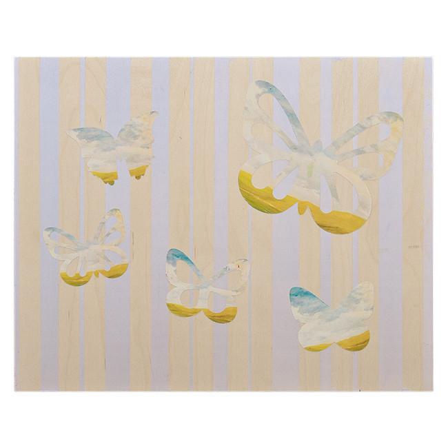 0148 (A+D) Pink Butterflies (20" x 16")