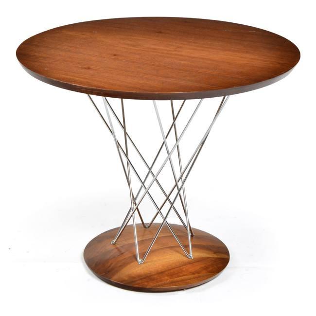 Wood Dark Cyclone Side Table