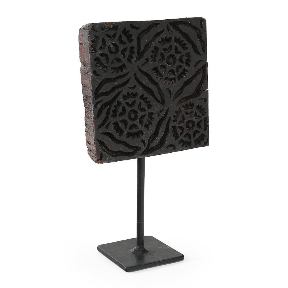 Wood Dark Square Printing Block (A+D)