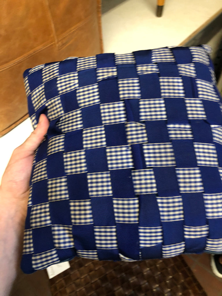 Vintage blue pillow